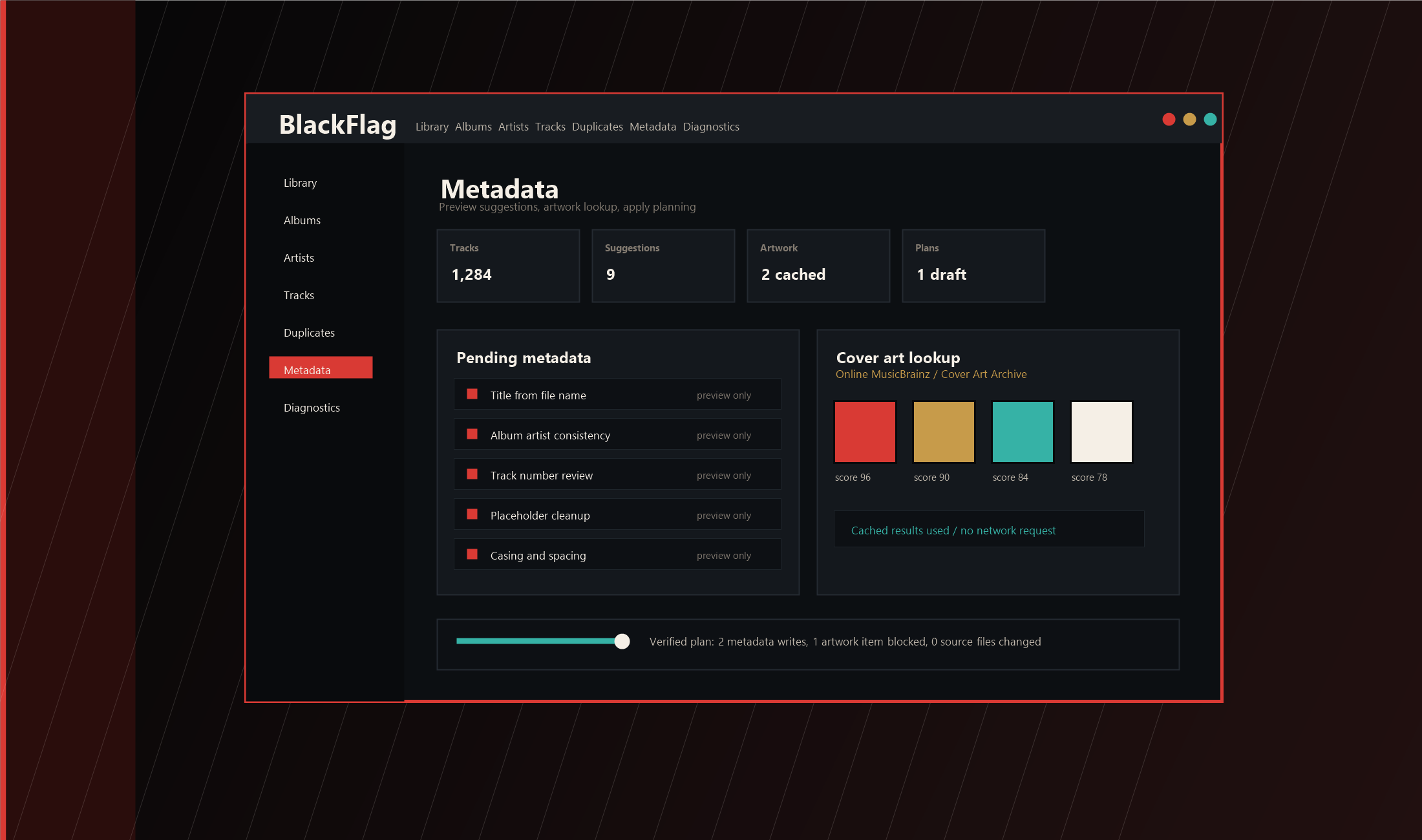 BlackFlag desktop app interface preview